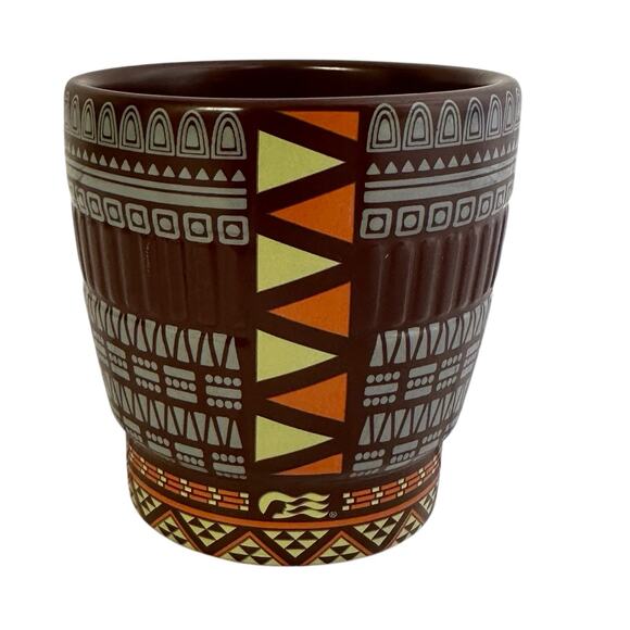 Princess Cruise Line Brown Tiki Tropical Bar Ceramic Mug Drink Cup Goblet New - Picture 2 of 7